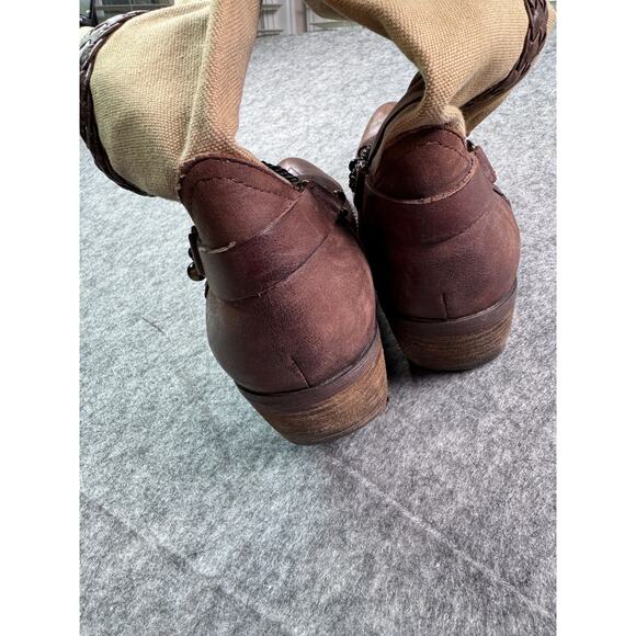 Guess Women's 9.5 Tan/Brown Canvas Leather Boots - Picture 5 of 9